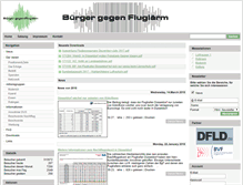 Tablet Screenshot of buergergegenfluglaerm.de
